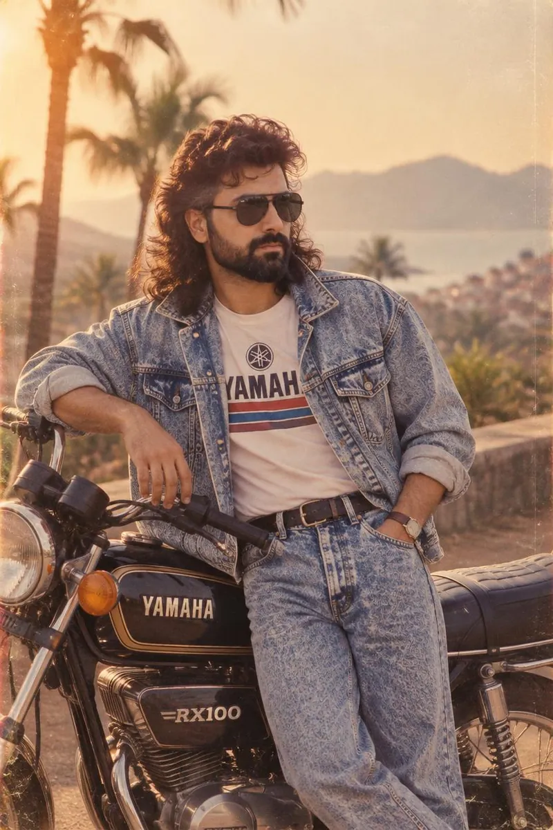 80s Retro Portrait AI 照片结果，Faymas 风格