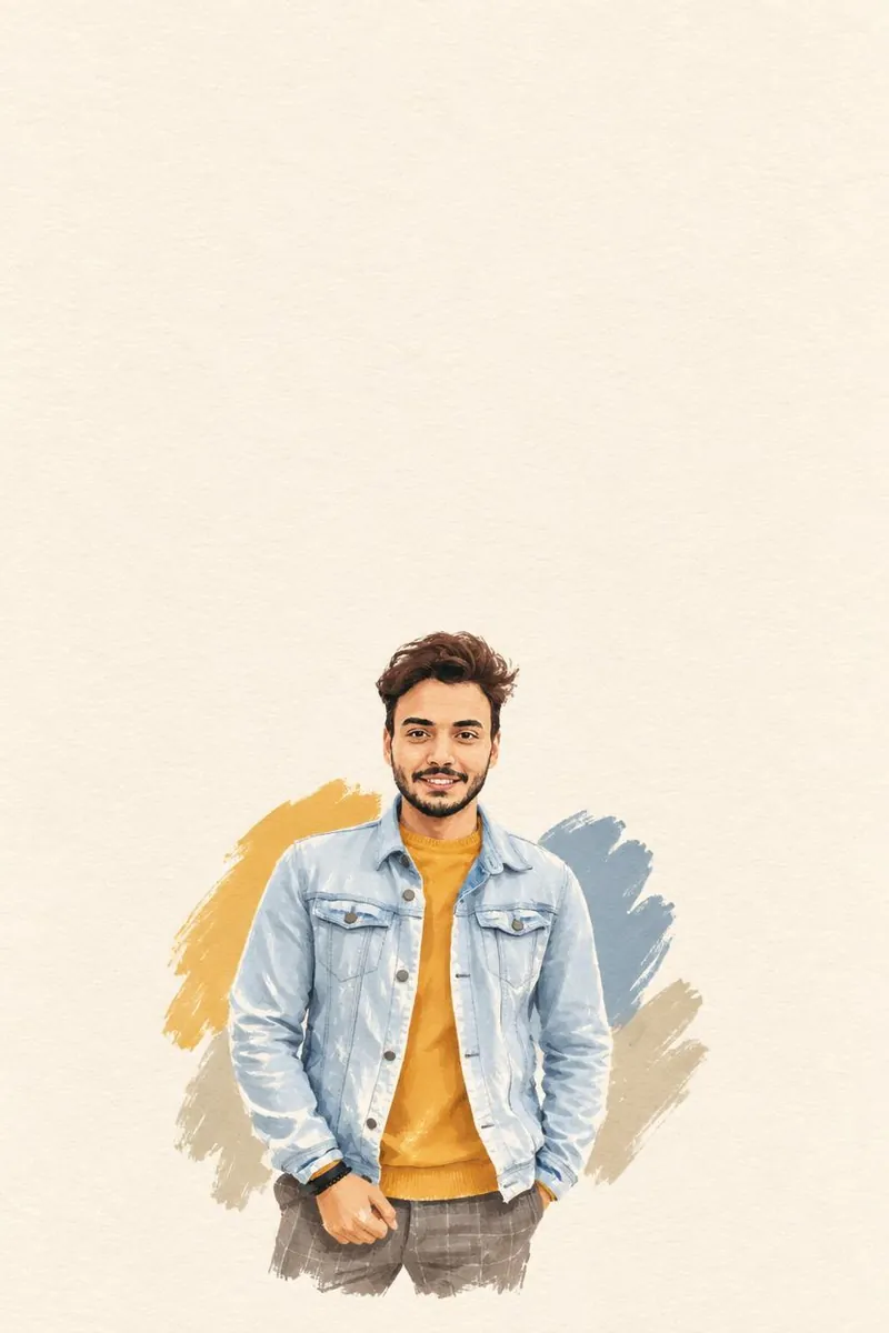 Hand-Drawn Paper Portrait AI 照片结果，Faymas 风格